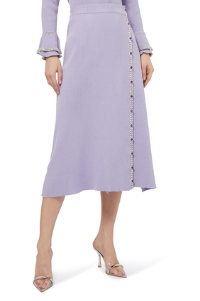Embellished Midi Skirt